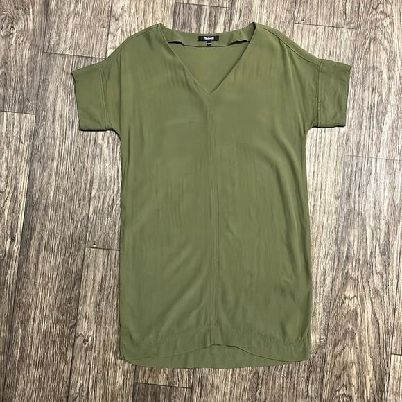 Madewell Olive Novel Shift Dress size Small - Picture 2 of 4